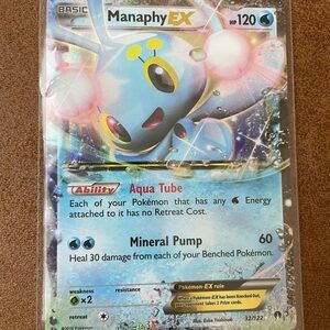 Pokémon ManaphyEX Holo card